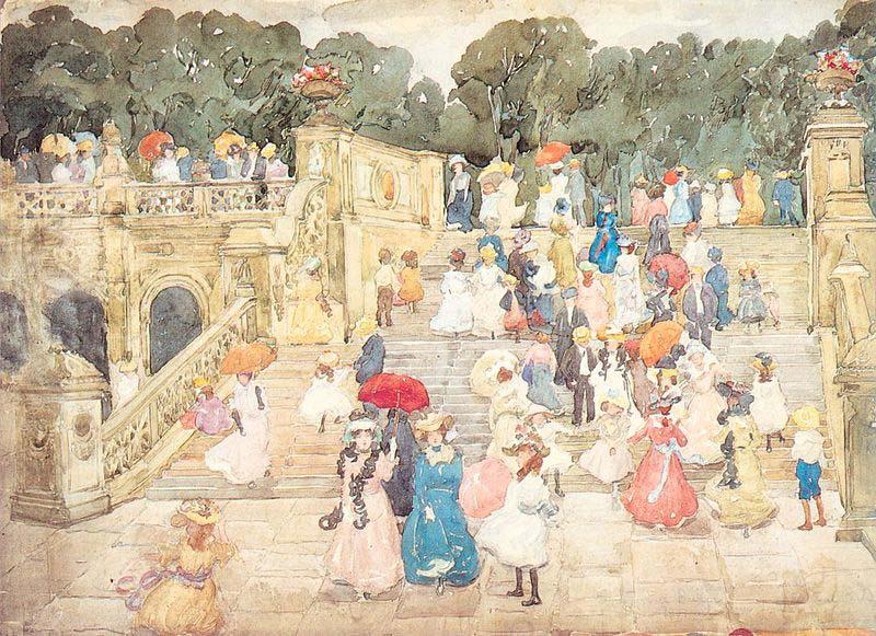 Maurice Prendergast The Mall Central Park